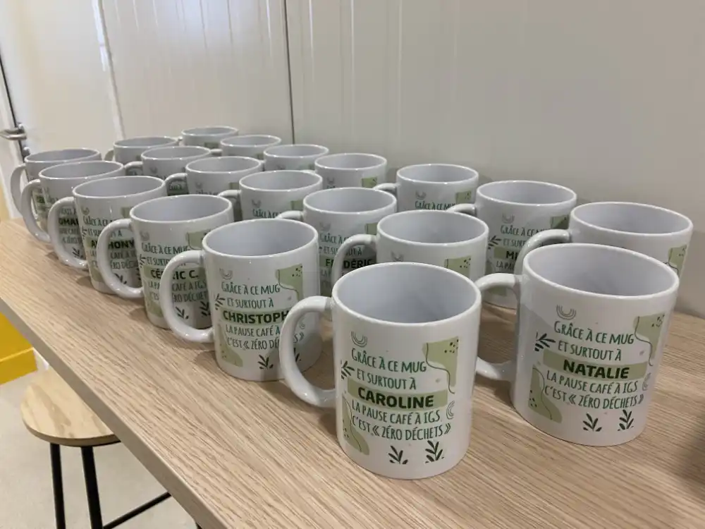 Mugs personnalisés pour chaque salarié dès 2022